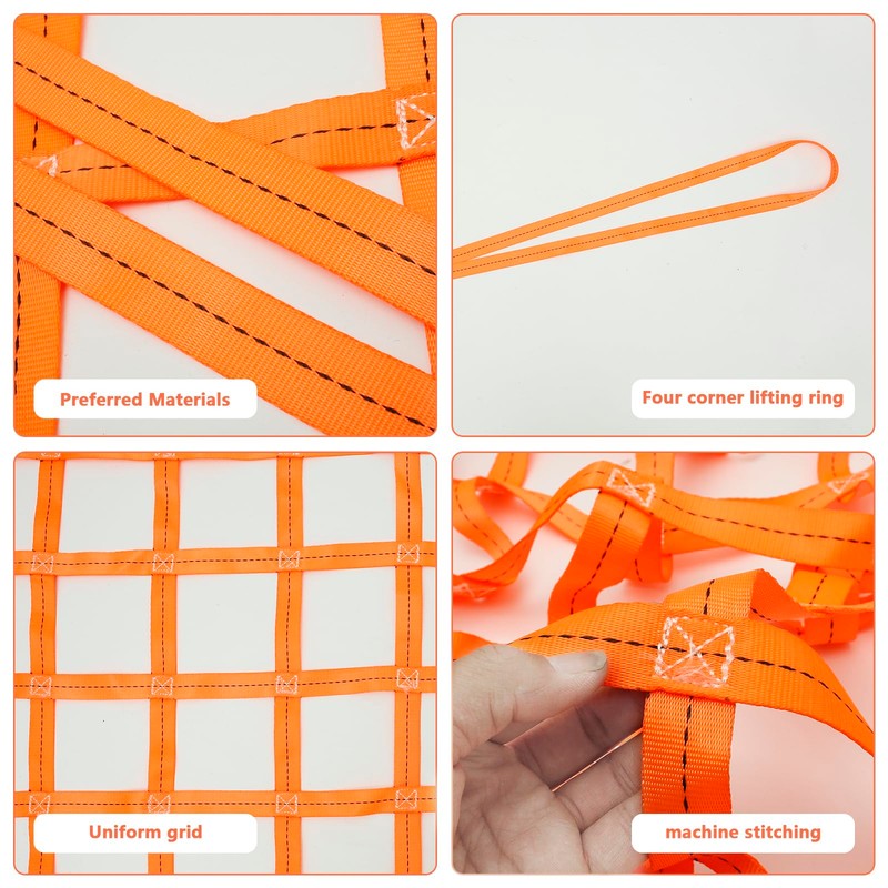 Cargo Loading Net 1Mx1M Polyester Hoisting Net safety net 300