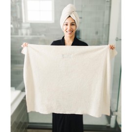 ROLSHOL 2-Pack Large Microfiber Hair Towel Wraps, Super Absorbent & Quick Dry - Anti-Frizz for Wet Curl & Straight Hair - 27.5''*39.4''