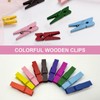 Pack of 100 Small Wooden Pegs, 3.5 cm, Wooden Clothes