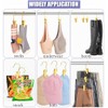 Amber Home Amber Home 24 Pack Gold Boot Clips for