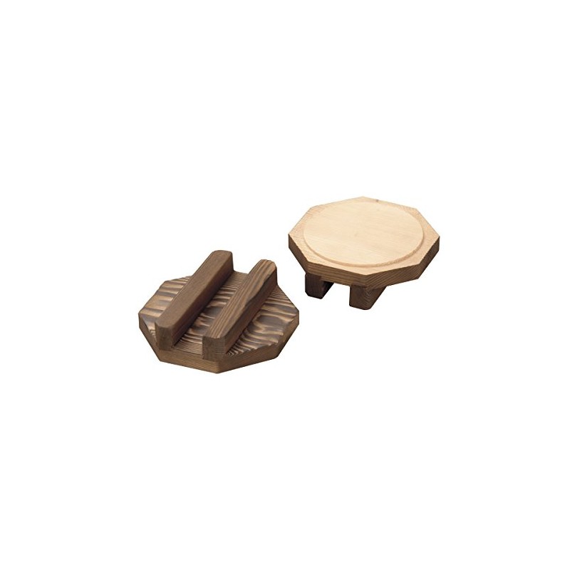 emute-torimatu 焼杉 Cooker Lid Tier with Back Baked No g2214 
