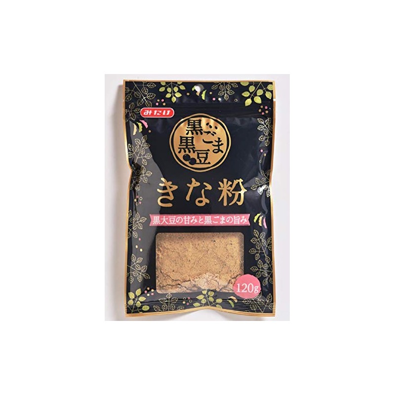 Mitake Black Sesame Soy Flour, 4.2 oz (120 g) x