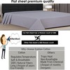 Flat Sheet King Size Grey 100% Egyptian Cotton 300 Thread