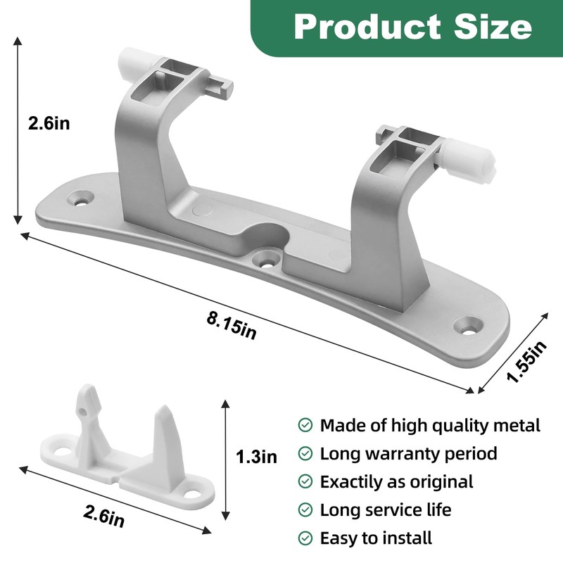 Upgraded 134550800 Affinity Washer Door Hinge with Bushings & 131763310