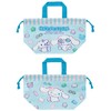 Skater KB7W-A Sanrio Cinnamoroll, Mashugummy Lunch Bag, Set of 2