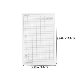 BESPORTBLE 35pcs Golf Score Tracker Weatherproof Coated Paper Scoreboard Notebook for Easy Recording of Handicaps Game Stats Portable Score Card for Competitions Casual Play