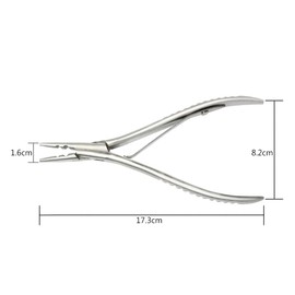 1 Pc Stainless Steel Hair Extensions and Removal Pliers with 2 holes Hair Extension Tool for Micro Links Hair or Feather Extensions Styling