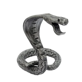 Hand Forged Snake Bottle Opener and Paper Weight Wrought Iron Handmade Beer Cap Bottle Opener Heavy Duty Medieval Bottle Opener, Blacksmith Antique Black Metal Bottle Opener by Living Ideas