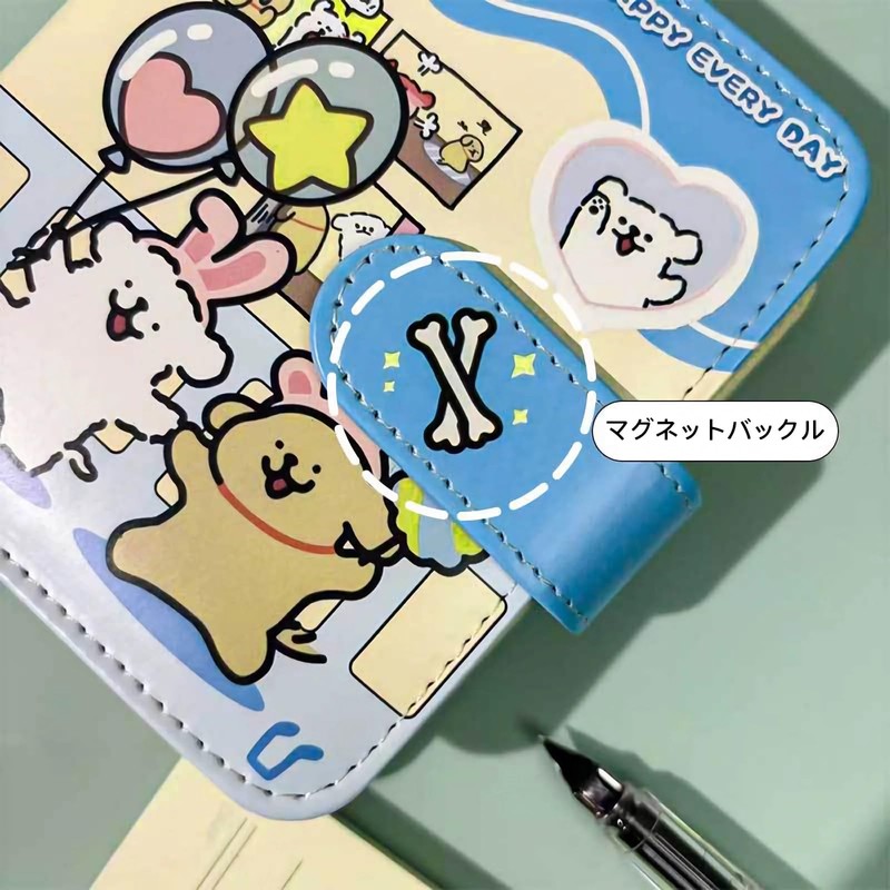 M5 Sticker Binder with 10 Refills, 5 Holes, Transparent Mat,