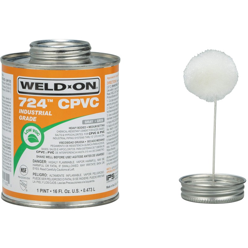 Weld-On 11890 724 Industrial Grade CPVC Heavy-Bodied High Strength Solvent