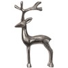 Brandsseller Decorative Reindeer Christmas Decoration Deer Aluminium Silver 15 cm