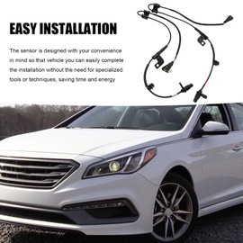 MDEOOSKY 2Pcs 59830-3S900 ABS Wheel Speed Sensor Front Left and Right, Replacement for Hyundai Sonata L4 2.4L 2011-2012, Replaces 59810-3S900