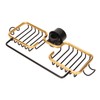 Faucet Storage Shelf Aluminum Plastic Two Containers with Towel Rod