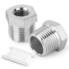 TAILONZ PNEUMATIC 2pcs Cast 304 Stainless Steel Reducer Hex Fittings,