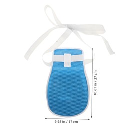 minkissy Breathable Finger Control Mitts for Patients with Straps Soft Inner Lining Wrist Glove for Elderly Safety and Scratch Prevention Facilities