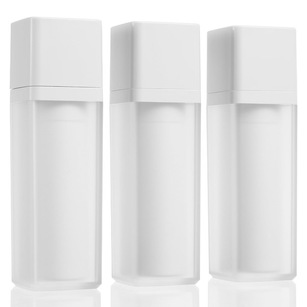 3Pcs Empty Airless Pump Bottles, Travel Airless Pump Containers, Empty