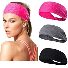 Women's Sports Headband: Functional, Sweat-Absorbing, Trendy Online Style Free Size/Dark Brown 30ea