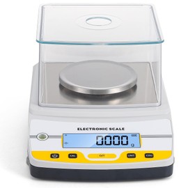 CGOLDENWALL Analytical Balance 500g x 0.001g Lab Scale 0.001g Accuracy with Rechargeable Battery Digital Scale Milligram Scale 17 Customized Units Jewelry Scale with RS232 Interface