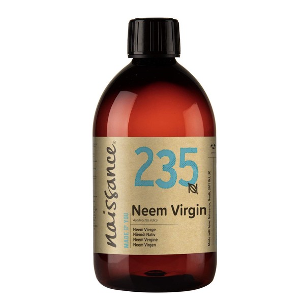 Naissance Neem Oil Native (Neem Oil) (No. 235) - 500 ml - Pure & Natural, Moisturising, Nourishing & Nourishing for All Skin Types - for Hair, Face, Skin and Nails