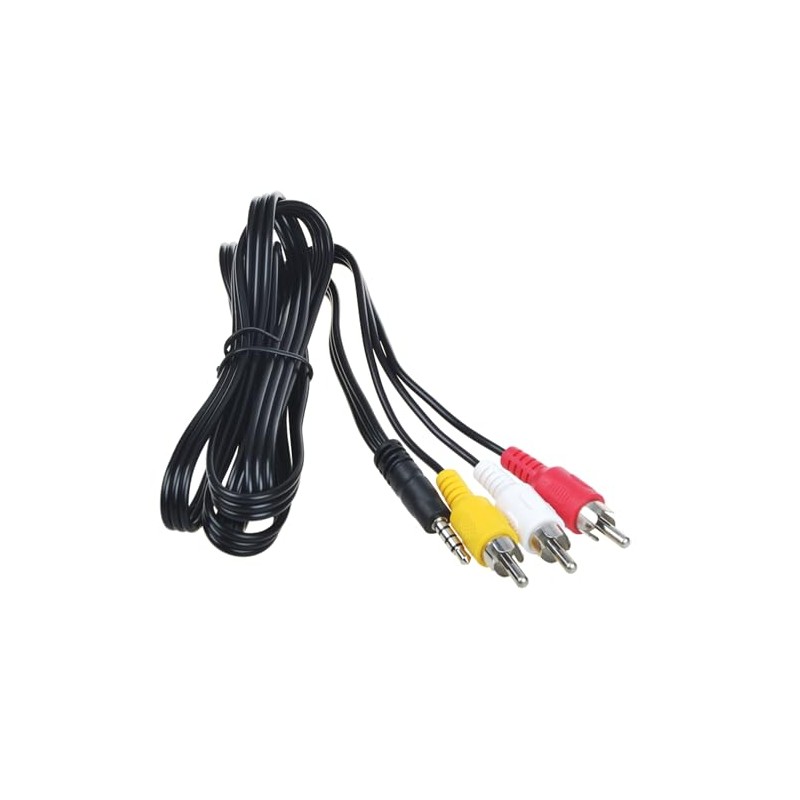 FITE ON 5ft 3.5mm AV to 3 RCA Audio Video