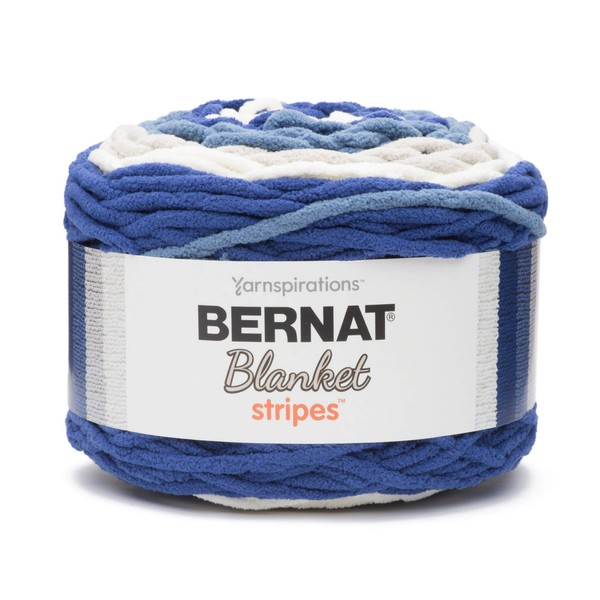 Bernat Blanket Stripes Yarn, 10.5 oz, Gauge 6 Super Bulky