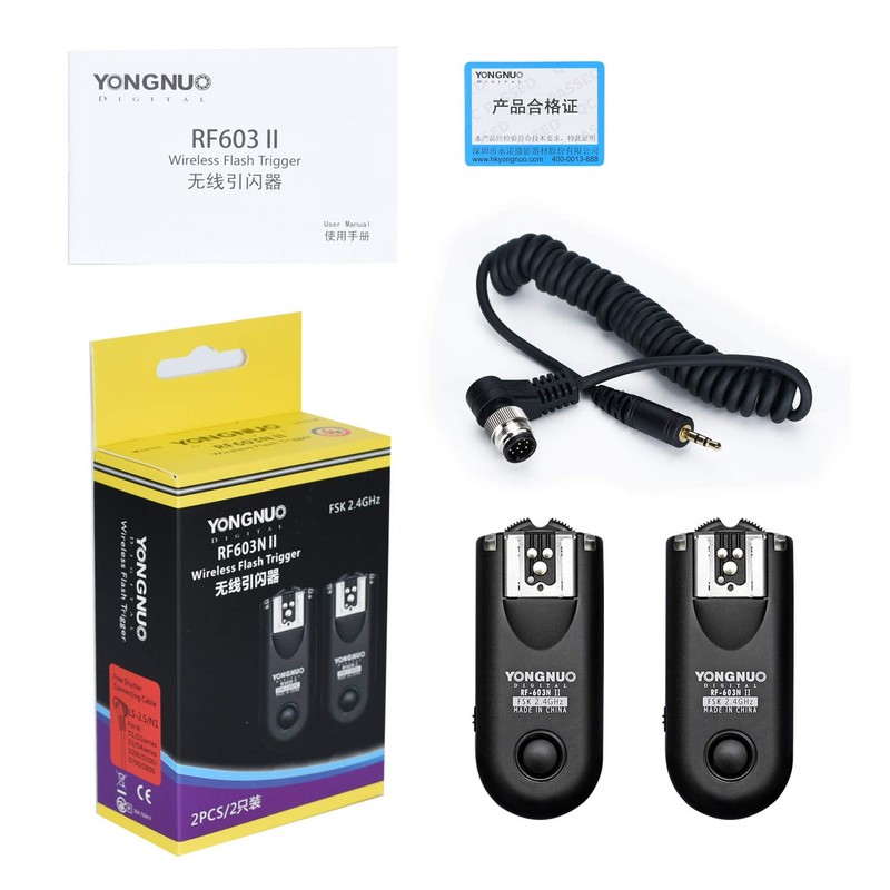 YONGNUO Wireless Shutter Release & Flash Trigger RF-603II N1 for