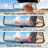 5 pcs “Believe in Yourself” Rearview Mirror Stickers,Automotive Vinyl Vanity