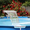 Pool Fountain Waterfall for Above Ground Pools, Swimming Pool Frame