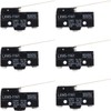 DKARDU 6 pcs LXW5-11N1 Micro Limit Switch 1NO+1NC Long Hinge