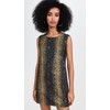Norma Kamali Women's Sleeveless Tailored Mini Dress, Python, Print, Brown,