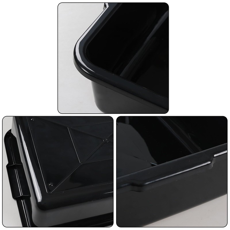 Aninhao 5-Pack 8 L Plastic Commercial Bus Box Tub, Small
