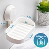 TAILI Suction Cup Soap Dish Vacuum Suction Soap Holder, Strong