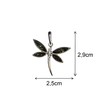 Artisana-Schmuck Amber Pendant Green Dragonfly Set in 925/000 Sterling Silver,