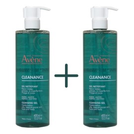 Avene Cleanance Gel Limpiador 400ml Pack Momento Aplicación Día Noche Tipo Piel Grasa
