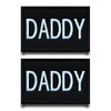 Pack of 2 "Daddy" Funny Flag Patch Removable Patches with