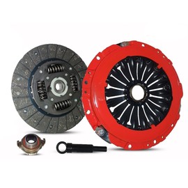 Transmission Clutch kit compatible with Tiburon Gt Se Limited Coupe 2003-2008 2.7L V6 GAS DOHC Heavy-Duty Premium Pressure Plate, HD Full Woven Organic Clutch Disc (Stage 1; 05-058R)