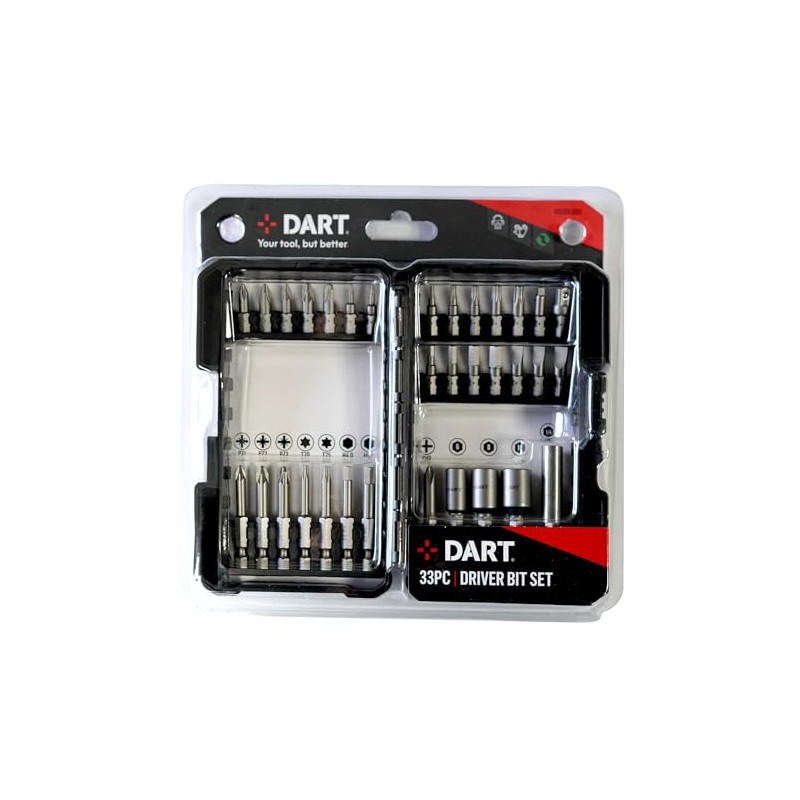 DART | Standard Driver Bit Set | 33 Piece Set