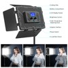 Unicucp 2 Pack LED Video Lighting Kits with Barndoor, Studio