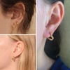 Juego de 3 pares de aretes de aro pequeños de