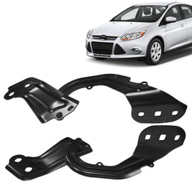 XUKEY 2pcs Hood Hinge Set Compatible with Ford Focus 2012-2018,Ford Escape 2013-2016,Lincoln MKC 2015-2017 Front Left/Right Driver and Passenger Side FO1236152, FO1236153, BM5Z16797A, CP9Z16796A