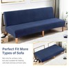 CZL100% Water Repellent Futon Cover, Leakproof Armless Sofa Slipcovers, Jacquard