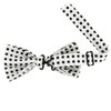 cravateSlim White and Black polka dots Bow Tie
