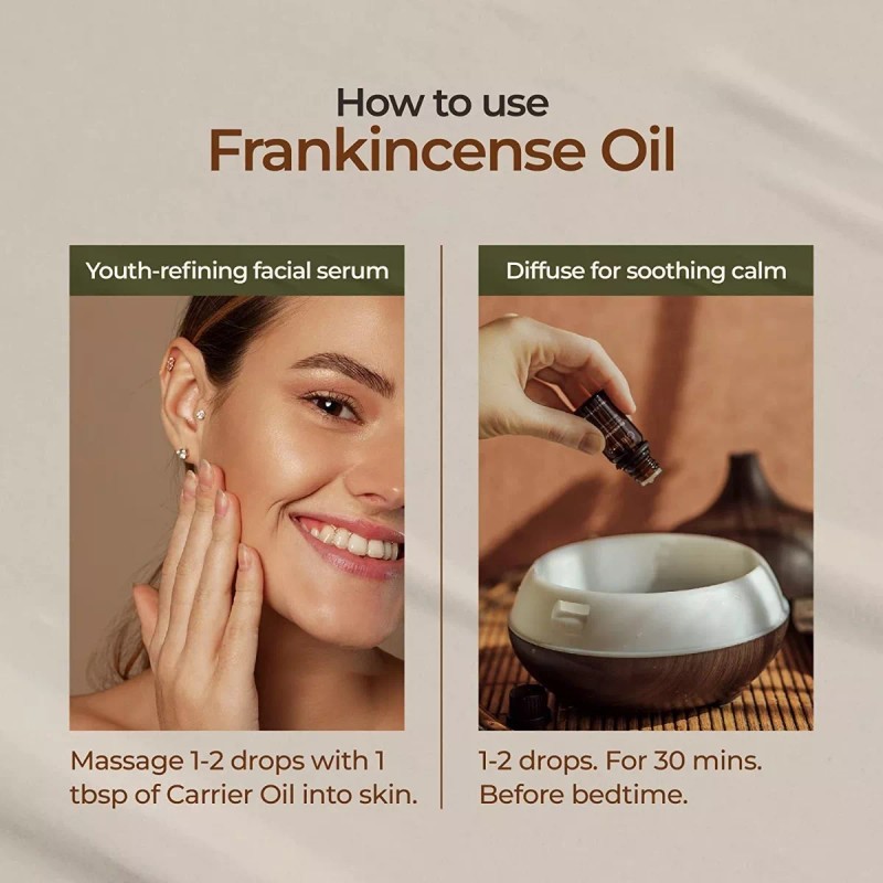 Gya Labs Pure Frankincense Essential Oil For Pain - 100%