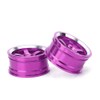 Gavigain RC Wheel Hubs, 4Pcs Aluminum Alloy, Purple, for 1/10