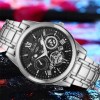 Reloj De Cuarzo Casual De Acero Impermeable Para Hombre D22