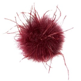 Vintage Feather Brooch, Fluffy Ostrich Feather Brooch Bridal Wedding Party Christmas Dress Up Corsage Pin Hat Accessories for Suit Hats for Wedding Banquet Party