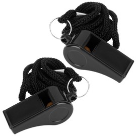 Whistle, Whistle for Coaches, 2 Pack Plastic Whistles for Adults, Coach Whistles with Lanyard, Referee Whistle Loud Crisp Sound Whistle Emergency for Teacher Polices Officials Sport Training Lifeguard