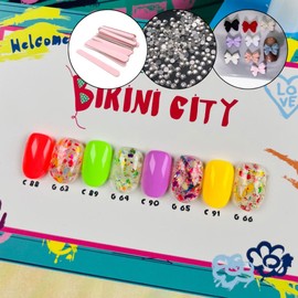 classic nail Bibla Bikini Bottom Glitter Gel + 30 parts / 비블라 비키니시티 글리터젤 + 파츠30개