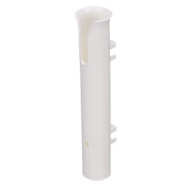 attwood 12708-2 PVC Rod Holder Storage, White PVC Construction, 9 Inches Long, Holds Rod Grips Up to 1 ¾-Inch Diameter, One Size