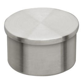 Lavi Industries 44-600/1H Satin (Brushed) Stainless Steel Flush End Cap 1-1/2"OD